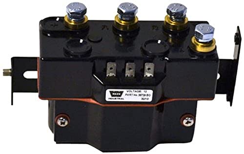 【中古】【未使用・未開封品】WARN 34977 12V コンタクター 工業用ウインチ用 ブラック