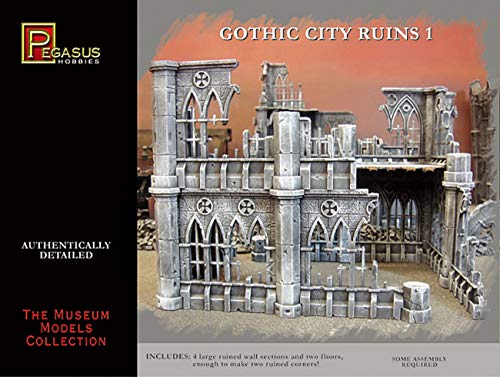 【中古】【未使用・未開封品】ペガサスホビー 1/72 破壊されたゴシック建築1 (28mmスケール) プラモデル PH4930