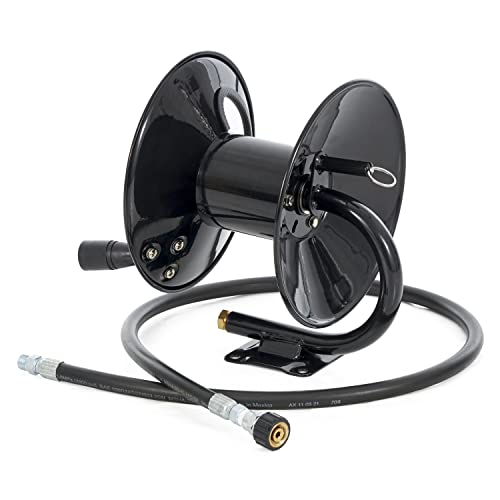 【中古】【未使用・未開封品】Apache 99023586 3700 PSI 50' Steel Pressure Washer Hose Reel by Apache