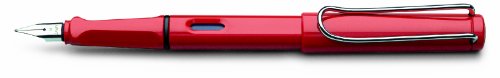 【中古】【未当て嵌める・未開封品】Lamy Safari筆,赤いことBroad Nib (l16b) Broad