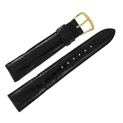 【中古】【未使用・未開封品】Hadley Roma ms801?17?mm RegularブラックGenuine Teju Lizardメンズ腕時計バンド｜AJIMURA-SHOP