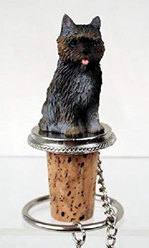 【中古】【未使用・未開封品】Cairn Terrier Brindle Wine Bottle Stopper