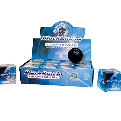 【中古】【未使用・未開封品】Black Knight Tru-Bounce Double Yellow Dot Squash Ball [Misc.]