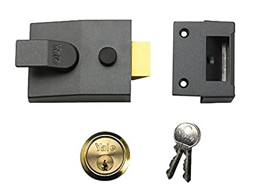 【中古】【未当て嵌める・未開封品】Yale Deadlocking Standard Nightlatch Security Lock - 60粍, Dmg