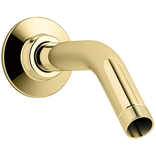 【中古】【未使用・未開封品】(Vibrant Polished Brass) - KOHLER K-7395-PB Showerarm and Flange, 14cm Long, Vibrant Polished Brass