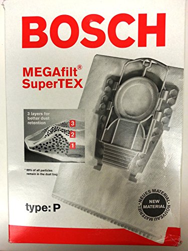 【中古】【未使用・未開封品】Bosch Type P Bags - Genuine replacement vacuum filter bag with 1 filter