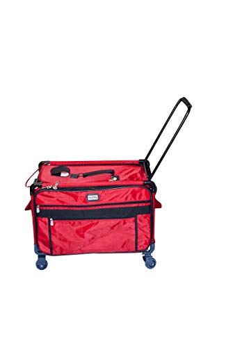 【中古】【未使用・未開封品】TUTTO Machine On Wheels Case-23\"X15\"X12\" Red (並行輸入品)