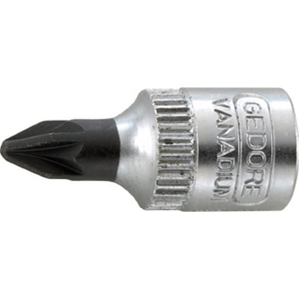 【中古】【未使用・未開封品】Gedoreドライバービット1/4\"フィリップスPZ 2 IKS 20 PZD 2