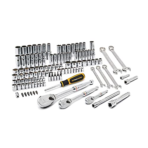 【中古】【未使用・未開封品】GearWrench 83001 118 Piece 1/4-Inch, 3/8-Inch, 1/2-Inch SAE/Metric Socket Set by Apex Tool Group｜AJIMURA-SHOP