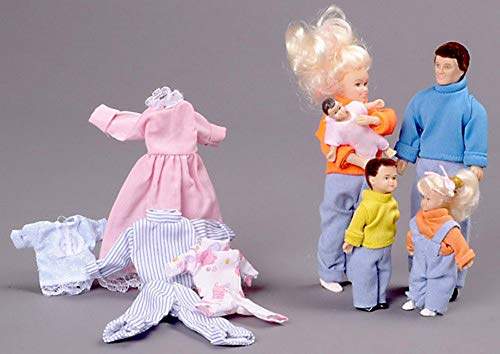 【中古】【未使用・未開封品】Miniature 5-Pc. Doll Family with Extra Clothes sold at Miniatures｜AJIMURA-SHOP