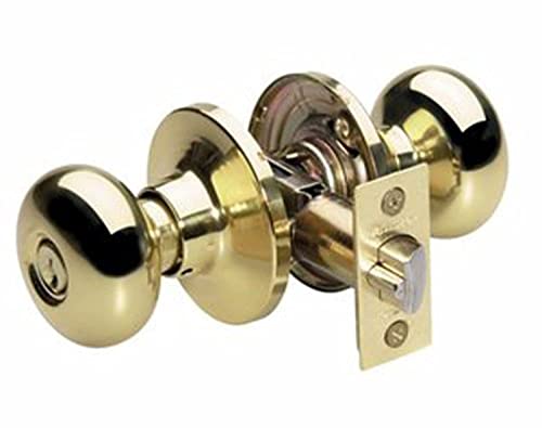 【中古】【未当て嵌める・未開封品】Master Lock BCO0103 ビスケットドアノブ 鍵を掛ける付き添い人 光輝金管楽器