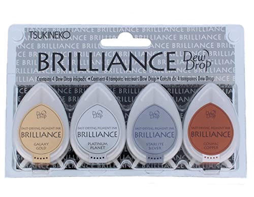 【中古】【未使用・未開封品】Brilliance Dew Drop Pigment Ink Pad 4pc Set-Planetarium (並行輸入品)