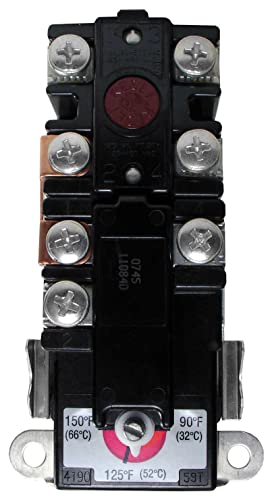 【中古】【未当て嵌める・未開封品】Rheem UV11698 UV11698-サーモスタット 明かり 5.4x3x1.3in 黒いこと