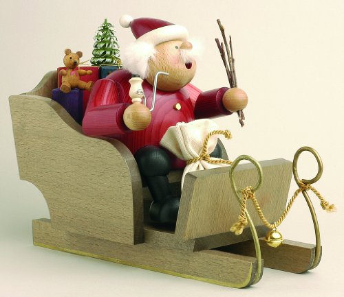【中古】【未使用・未開封品】KWOサンタのソリドイツ語クリスマスIncense Smoker手作りのドイツ新しい
