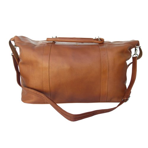 【中古】【未当て嵌める・未開封品】Piel Leather 2417 Large Carry-On Satchel - Saddle