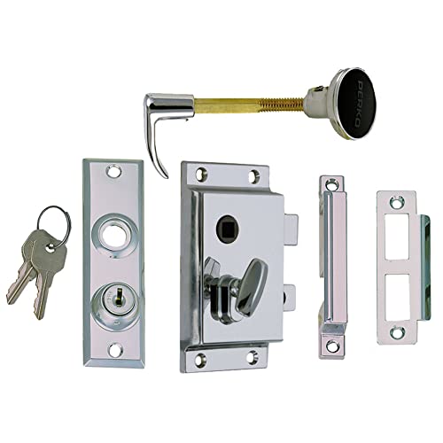 【中古】【未使用・未開封品】Perko Rim Lock Set, Reverse with Flush Strike