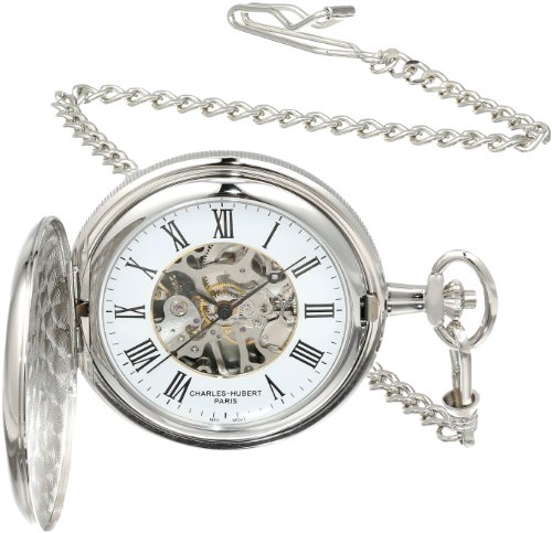 【中古】【未当て嵌める・未開封品】Charles-Hubert- Paris Brass Mechanical Hunter Case Pocket Watch #3576-W 靴-その他