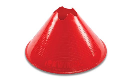 【中古】【未使用・未開封品】(Red) - Kwik Goal Jumbo Disc Cones, Pack of 12