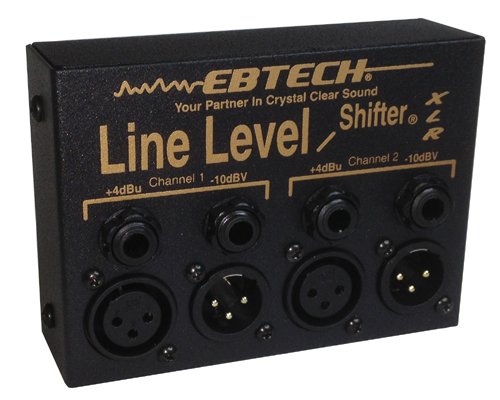 【中古】【未使用・未開封品】Ebtech LLS-2-XLR Line Level Shifter 2-Channel Box with XLR Jacks by EBTECH