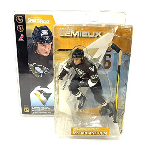 【中古】【未使用・未開封品】McFarlane Toys NHL Sports Picks Series 2アクションフィギュアマリオLemieux ( Pittsburgh Penguins )黒Jersey