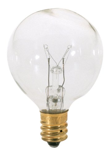 【中古】【未使用・未開封品】Satco s3847?120?V燭台ベース40-watt g12.5ライト電球、クリア