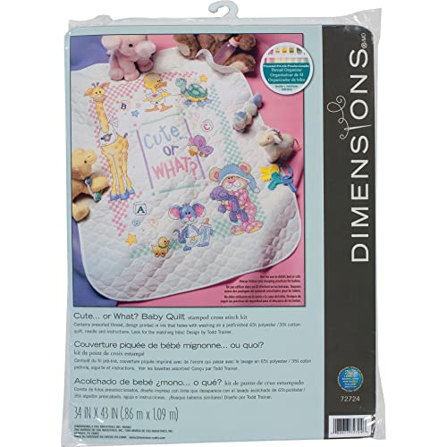 【中古】【未使用・未開封品】Baby Hugs Cute...Or What? Quilt Stamped Cross Stitch Kit-34"X43" (並行輸入品)｜AJIMURA-SHOP