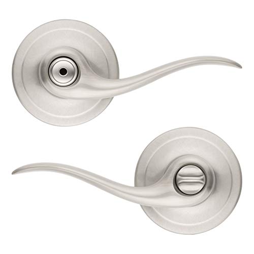 【中古】【未使用・未開封品】Kwikset Tustin Bed/Bath Lever in Satin Nickel by Kwikset|AJIMURA-SHOP