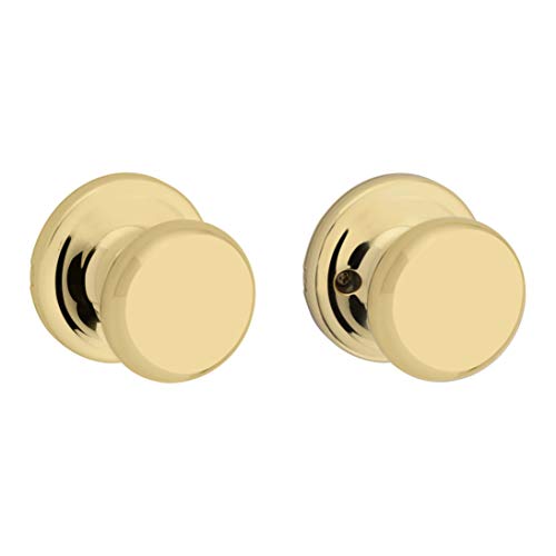 【中古】【未使用・未開封品】Kwikset Juno Hall/Closet Knob in Polished Brass by Kwikset