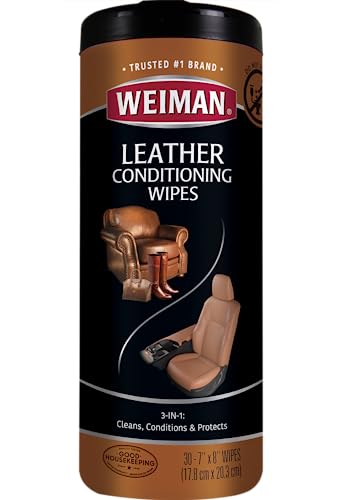 【中古】【未使用・未開封品】Leather Wipes - 30 Per Pack by Weiman