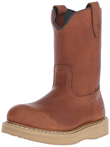 【中古】【未当てはめる・未開封品】[Georgia] Men\u0027s Wedge Wellington Work Boot-M Steel Toe, Barracuda Gold, 8 M US