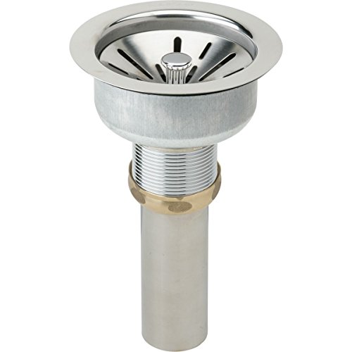 【中古】【未使用・未開封品】Elkay LK35 Stainless Steel Duo Basket Strainer with Brass Tailpiece, Stainless Steel Finish by Elkay