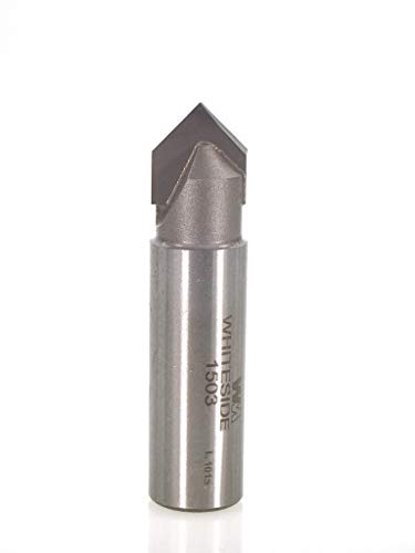 【中古】【未使用・未開封品】Whiteside Router Bits 1503 V-Groove Bit with 90-Degree 1/2-Inch Cutting Diameter and 1/4-Inch Point Length by Whiteside Router Bits [並|AJIMURA-SHOP