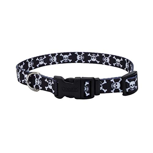 【中古】【未使用・未開封品】Coastal Pet Attire Skull and Cross Bones Styles Adjustable Dog Collar, 10-14-Inch by Coastal