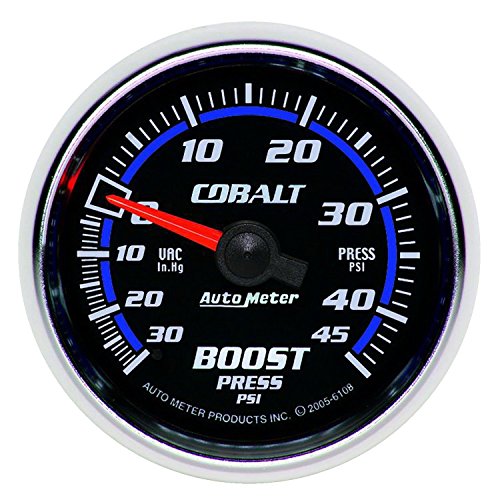 【中古】【未当て嵌める・未開封品】オート米突 6108 青緑色 2-1/16in 30in 水銀/45 PSI メカニカルバキューム/ブーストゲージ
