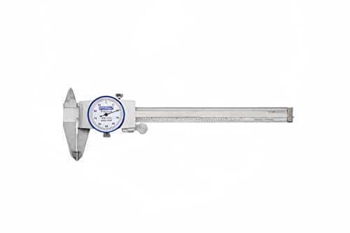 【中古】【未使用・未開封品】Fowler Full Warranty Stainless Steel Shockproof Dial Caliper, 52-008-706-0, 0-6 Measuring Range, 0.001 Graduation Interval, Face Color
