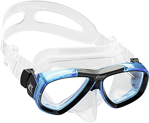 【中古】【未使用・未開封品】Cressi Focus Masque de Plong?e/Natation (Fabriqu? en Italie) Clear/Aquamarine