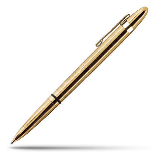 【中古】【未当て嵌める・未開封品】Fisher Space Pen, Bullet Space Pen with Clip, Gold Laquered Brass, Gift Boxed (400GGCL) 書き込み (並行輸入品)
