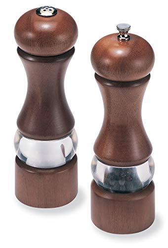 【中古】【未使用・未開封品】Olde Thompson 7-1/2-Inch Dover Wood/Acrylic Peppermill and Salt Shaker by Olde Thompson