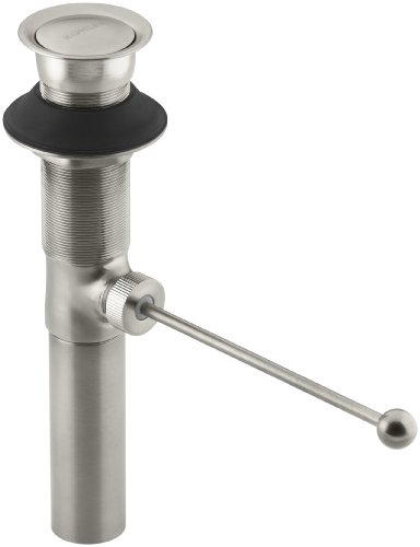 【中古】【未使用・未開封品】(Brushed Nickel) - KOHLER K-7114-BN Premier Pop-Up Drain, Exposed, without Overflow, Vibrant Brushed Nickel
