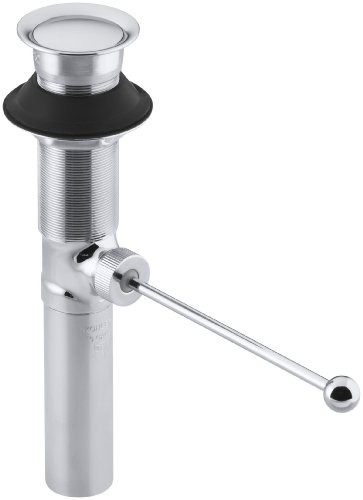 【中古】【未当て嵌める・未開封品】(Chrome) - KOHLER K-7114-CP Premier Pop-Up Drain, Exposed, without Overflow, Polished Chrome