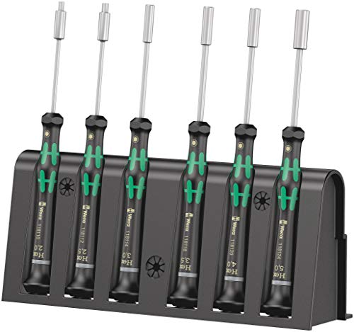 【中古】【未使用・未開封品】Wera Kraftform MIcro 2069/6 Precision Nutdriver Set, 6-Piece by Wera