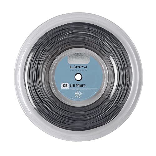 【中古】【未当て嵌める・未開封品】LUXILON(ルキシロン) 庭球 より糸 ガット ALU POWER 125(アルパワー 125) 220m木管 しろがね色 WRZ9901SI