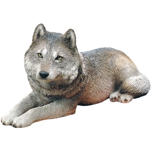 【中古】【未使用・未開封品】(Original Size, Gray Wolf) - Sandicast Original Size Grey Wolf Sculpture