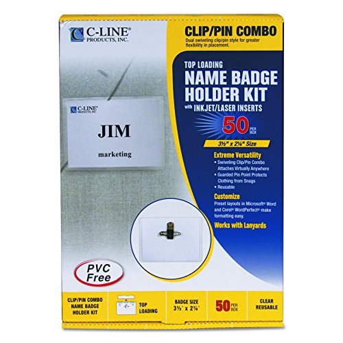 【中古】【未当て嵌める・未開封品】C-Line 95723 - Badge Holder Kits, Top Load, 2-1/4 x 3-1/2, White, 50/Box-コマンドラインインターフェース95723 by C-Line????