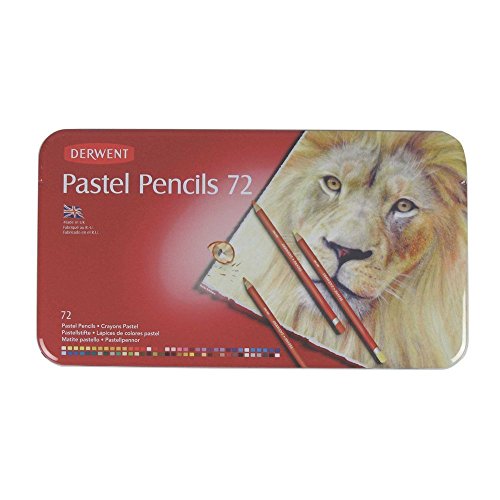 【中古】【未当て嵌める・未開封品】Derwent 72 Pastel Pencil Metal Tin Set by Derwent