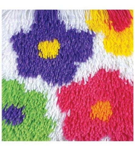 【中古】【未使用・未開封品】WonderArt シャギーラッチフックキット 花 12インチ×12インチ 14,695円