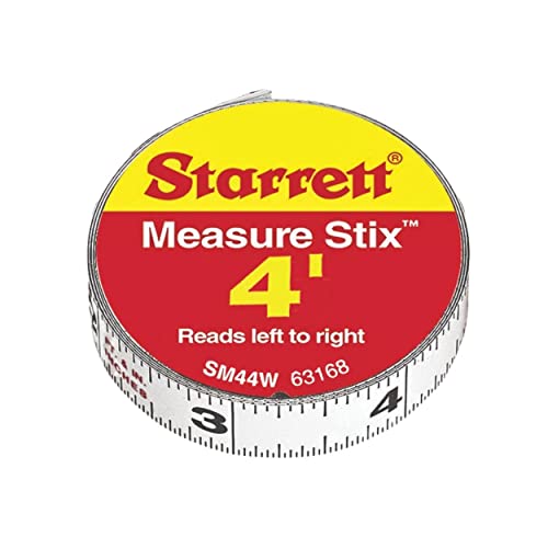【中古】【未当て嵌める・未開封品】Starrett 63168 SM44W Steel Tape Measure with Adhesive Back, 1/2-Inch x 4\u0027 by Starrett その他-スポーツ・アウトドア