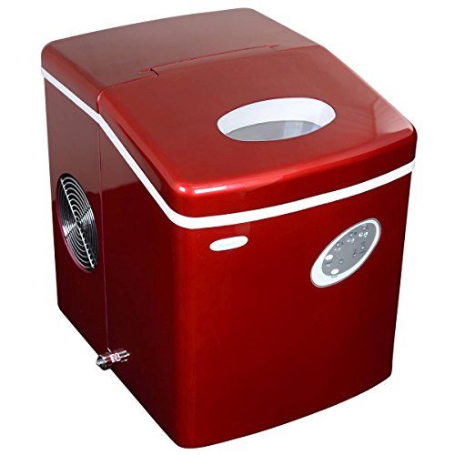 【中古】【未使用・未開封品】3タイプの氷が作れる★ポータブル製氷機　NewAir社　レッド【並行輸入】