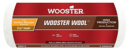 【中古】【未使用・未開封品】Wooster Brush RR637-9 ウースターウールローラーカバー 1-1/2インチ 昼寝 9インチ
