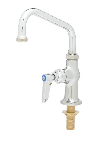 【中古】【未当て嵌める・未開封品】T\u0026S Brass B-0207 Single Pantry Faucet with Single Hole Base, Deck Mount and 6-Inch Swing Nozzle by T\u0026S Brass